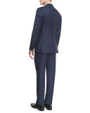 G-Line Solid Two-Piece Wool Suit, Navy