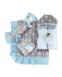 Arrow Hooded Towel, Blue/Slate