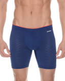 Sliq Micro Long-Leg Boxer Briefs, Blue