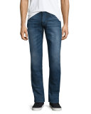 Blake Vortex Slim-Straight Jeans, Dark Blue