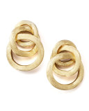 Textured Gold Link Earrings