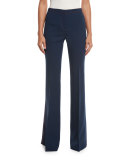 Tailored Boot-Cut Trousers, Ink Blue