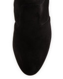 Kent Suede Over-the-Knee Boot, Black