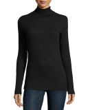 Cotton/Cashmere Long-Sleeve Turtleneck