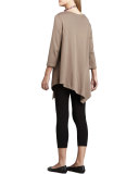 3/4-Sleeve Asymmetric Tunic