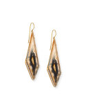 Agate & Diamond Drop Earrings