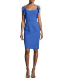 Sleeveless Ruffled Sheath Dress 