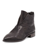 Arne Leather Ankle Boot, Black