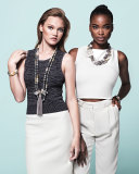 Long Beaded Gray Druzy & Agate Necklace w/Leather Tassel