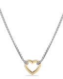 Reversible Heart Station Pendant Necklace