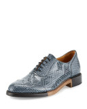 The Meyer Patent Leather Oxford Shoe, Herringbone