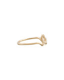 14k Yellow Gold Diamond Love Script Ring