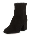 Taye Suede Chunky-Heel Bootie