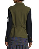 Skyline Two-Tone Army Jacket, Army Green