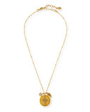 22K Gold-Plated Talisman Pendant Necklace