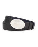 Reversible Saffiano Logo Belt