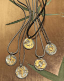 Scorpio Carved Zodiac Pendant with Diamonds
