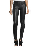 Quartz Leather Stretch Leggings