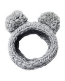Mies Chunky Hand-Knit Headband w/Pom Poms