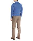 Merino Quarter-Zip Sweater, Hawaiian Blue
