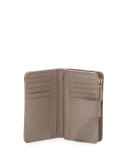 Saffiano Bi-Fold Tab Wallet, Gray (Argillo)