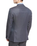 G-Line Mini Neat-Print Sport Coat, Blue/Brown