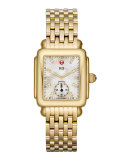 16mm Deco Diamond Dial Watch Head, Gold