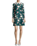 Mila Collared Floral-Print Cocktail Dress