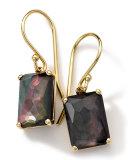 18k Gold Rock Candy Gelato Black Shell Earrings