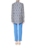 Victoria Flat-Front Skinny Pants, Blue