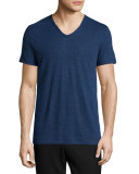 Short-Sleeve V-Neck Linen T-Shirt