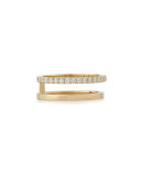 Electric Diamond Double-Band Ring, Size 8