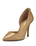 Nathalie Patent Half-d'Orsay Pump, Nude