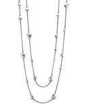 Palu Silver Disc Stations Sautoir Necklace, 36"L