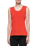 Scoop-Neck Tank, Blood Orange, Plus Size