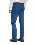 Ray Regular-Fit Five-Pocket Pants, Teal