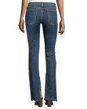 Lottie Side-Slit Boot-Cut Jeans, Paz