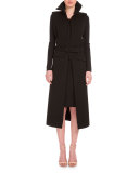 Belted Long Vest w/ Attached Corset, Black