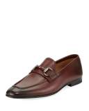 Leather Horsebit Loafer, Burgundy