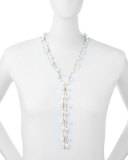 Dancing Freshwater Pearl Lariat Necklace