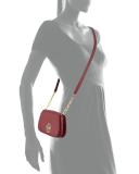 Britten Mini Leather Crossbody Bag, Red Agate