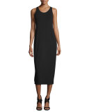 Sleeveless Jersey Midi Dress, Plus Size