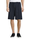 Pinstripe Board Shorts, Midnight