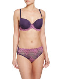 Embrace Lace High-Cut Briefs, Purple/Mulberry