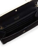 Milla Large Glitter Clutch Bag, Black