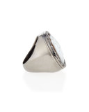 Wise Monkeys Sardonyx Cameo Diamond Ring, Size 6
