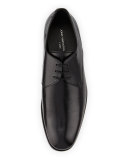 Calf Leather Dress Lace-Up Derby, Black