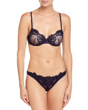Windflower Mesh Underwire Bra, Dark Blue
