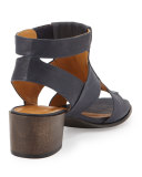 Teasel Leather City Sandal, Country Marino