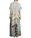 Dolce Vivo Patch Maxi Dress, Multi Colors, Petite